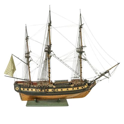 MAQUETA DE FRAGATA  LA CONCORDE  DE MEDIADOS S. XX