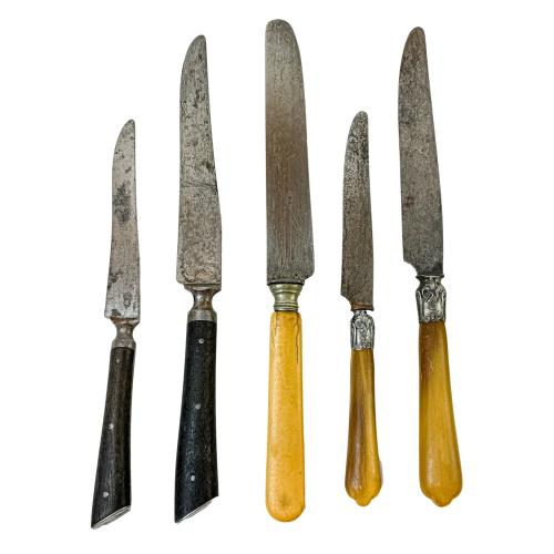 CONJUNTO DE CUCHILLOS FRANCESES DE FINALES DEL S.XIX