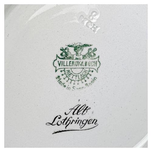VAJILLA EN LOZA VILLEROY & BOCH DEL PRIMER TERCIO DEL S.XX