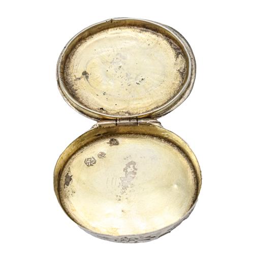 CAJITA PASTILLERO Y PERFUMERO DE PLATA
