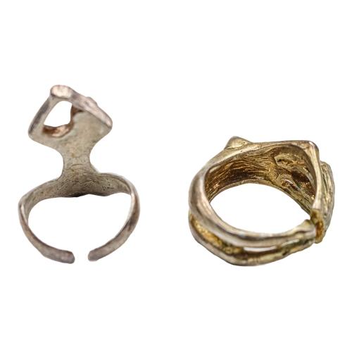 DOS ANILLOS ERÓTICOS EN PLATA