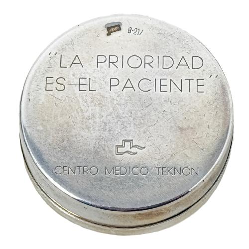 TRES CAJITAS PASTILLERO EN PLATA DEL ÚLITMO CUARTO DEL S.XX
