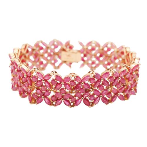 PULSERA CON RUBÍES