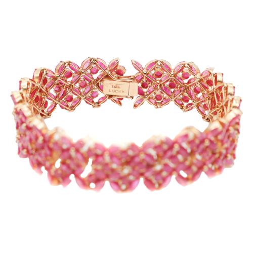 PULSERA CON RUBÍES