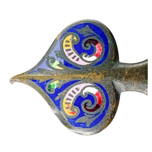 EMPUÑADURA RUSA CHAMPLEVÉ DEL S.XIX
