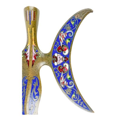 EMPUÑADURA RUSA CHAMPLEVÉ DEL S.XIX