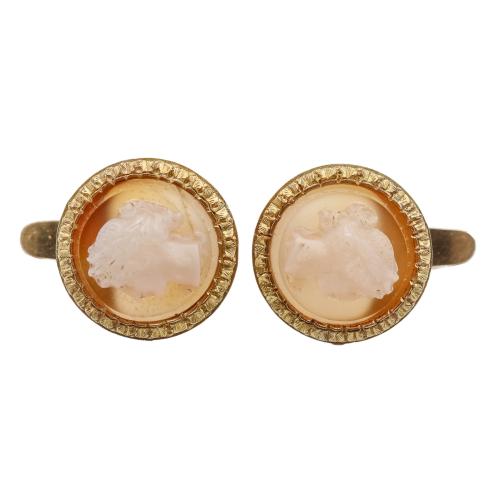 PENDIENTES CAMAFEO DEL S.XIX