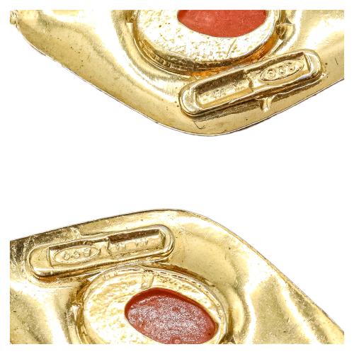 PENDIENTES LARGOS DE PLATA CON CORAL