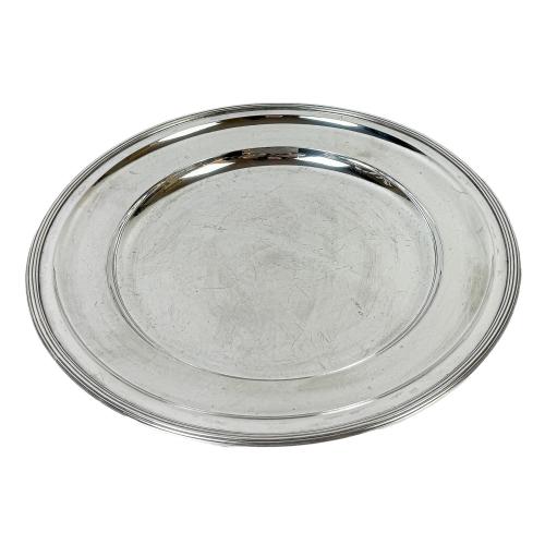 PLATO DE SERVICIO EN PLATA DEL PRIMER TERCIO DE S. XX