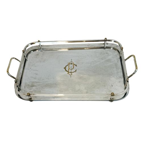 BANDEJA DE SERVICIO EN METAL DEL PRIMER CUARTO DEL S.XX