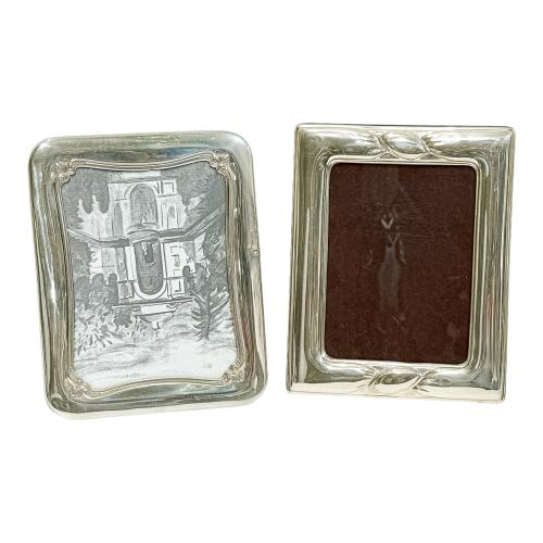DOS MARCOS DE PLATA DE MEDIADOS DEL SIGLO XX