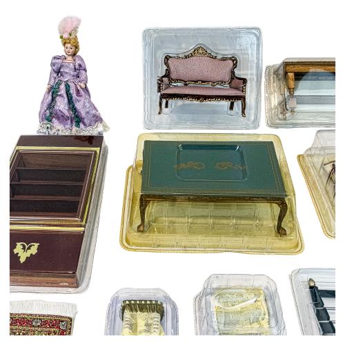 GRAN CONJUNTO DE MUEBLES PARA CASA DE MUÑECAS