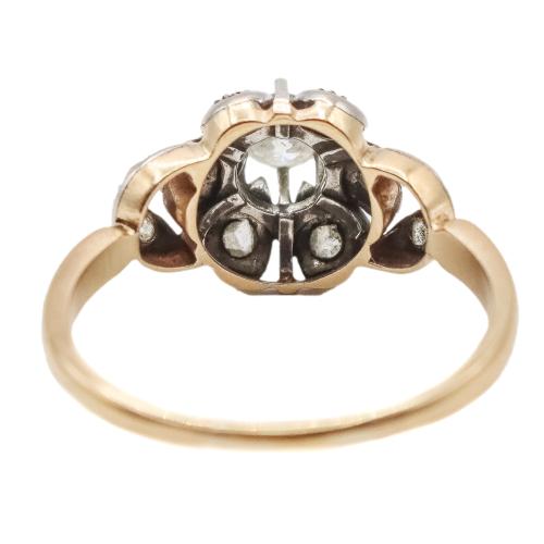 SORTIJA CON DIAMANTES DE LOS AÑOS 40