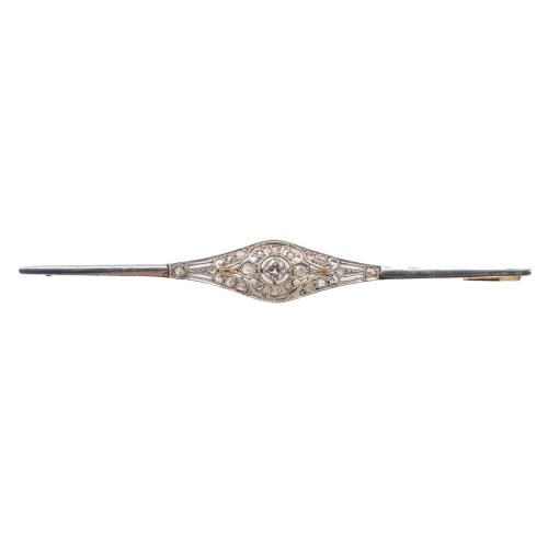 BROCHE ALFILER CON DIAMANTES AÑOS 30