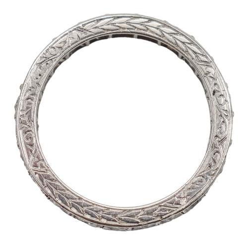 SORTIJA ALIANZA CON DIAMANTES DE LOS AÑOS 30