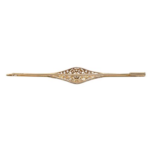 BROCHE ALFILER CON DIAMANTES AÑOS 30