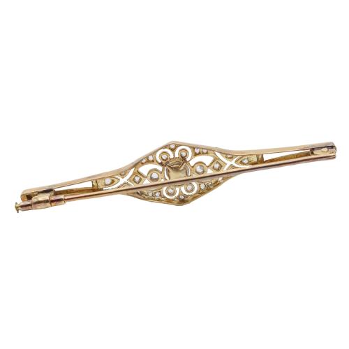 BROCHE ALFILER CON DIAMANTES AÑOS 30