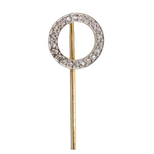ALFILER DE CORBATA CON DIAMANTES AÑOS 30