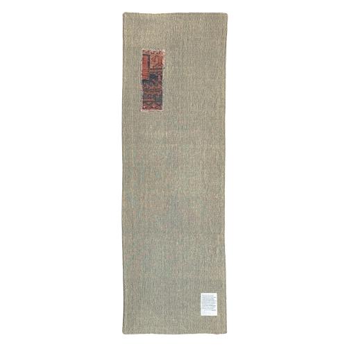 ALFOMBRA KILIM CON PIEZA DE TELA 