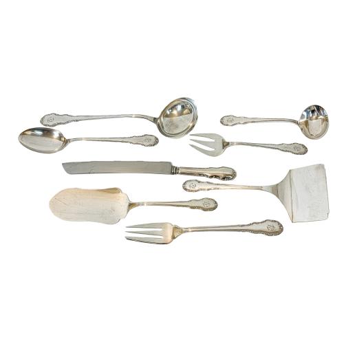 CUBERTERÍA DE PLATA DE MEDIADOS DEL SIGLO XX