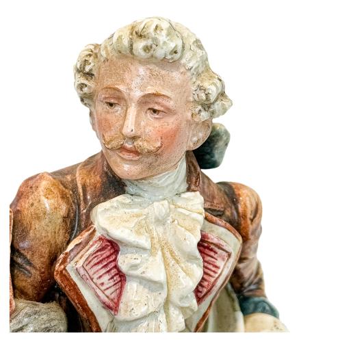 GRUPO EN PORCELANA FRANCESA DEL PRIMER CUARTO DEL SIGLO XX