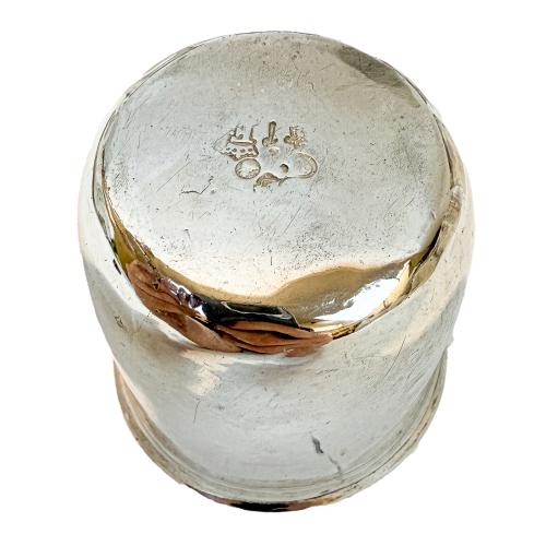 OCHO VASOS DE PLATA DE FINALES DEL SIGLO XIX
