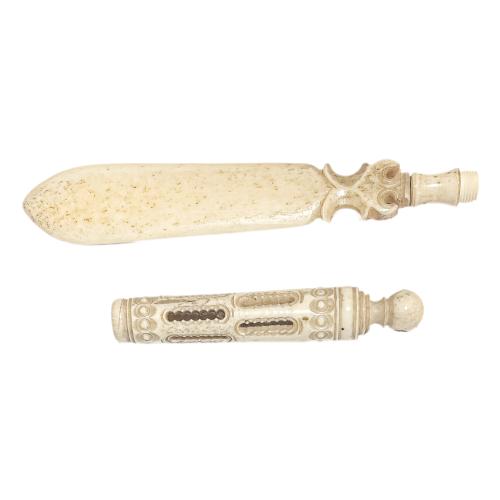CONJUNTO DE UTENSILIOS PARA COSTURA DEL S.XIX