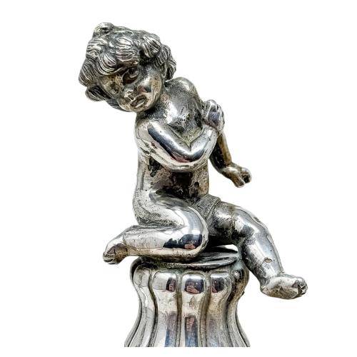 PAREJA DE CANDELABROS EN PLATA