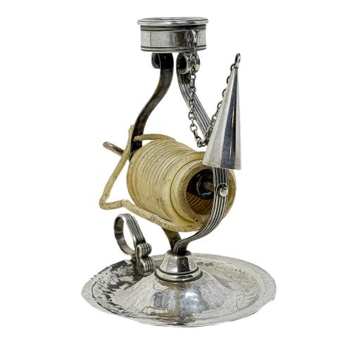 CANDELERO EN PLATA DEL PRIMER TERCIO DEL S.XX