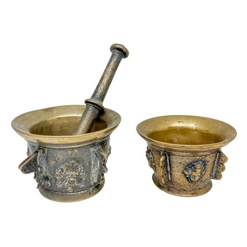 DOS MORTEROS DE BRONCE DEL S.XIX