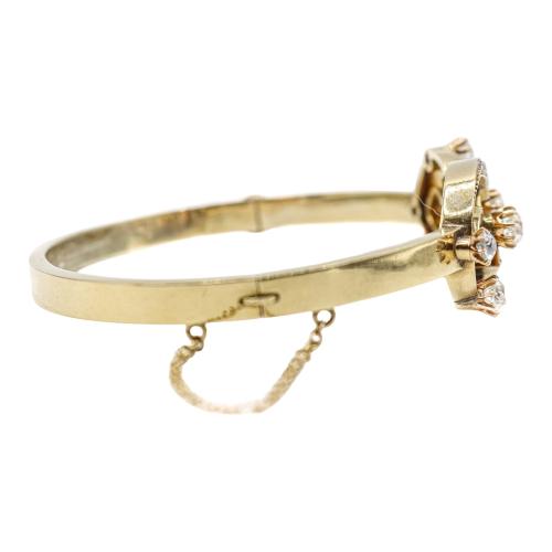 PULSERA ESCLAVA CON DIAMANTES DE PPS. DEL S.XX