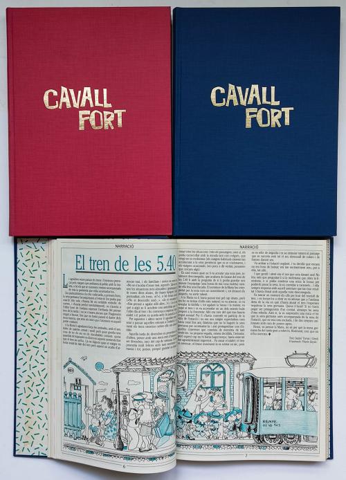 TRES VOLÚMENES ENCUADERNADOS DE LA REVISTA CAVALL FORT