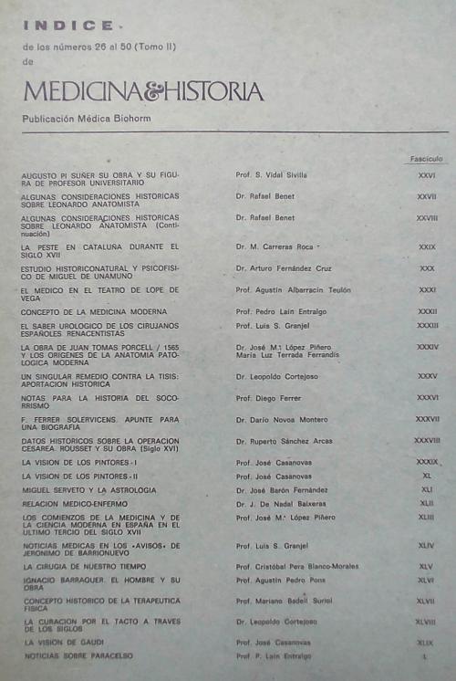 MEDICINA E HISTORIA