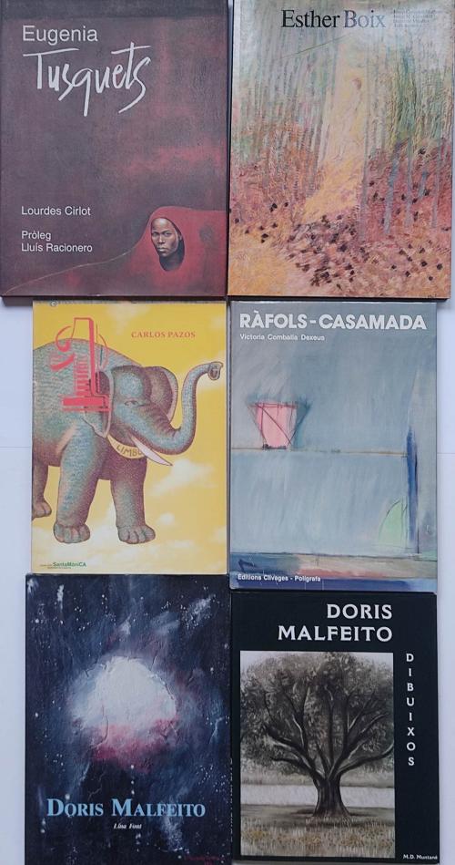 SEIS LIBROS SOBRE PINTORES.