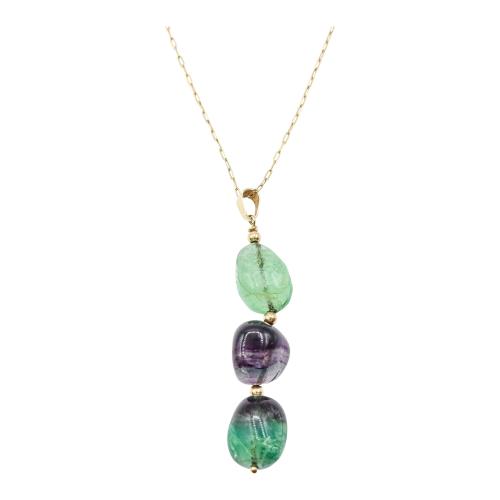 COLGANTE CON FLUORITA