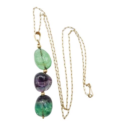 COLGANTE CON FLUORITA