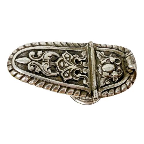 NAVETA DE METAL PLATEADO DEL S.XIX
