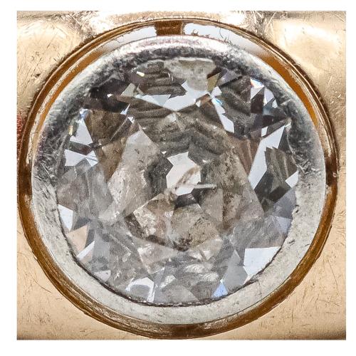 SORTIJA CON DIAMANTE DE MEDIADOS DEL S.XX