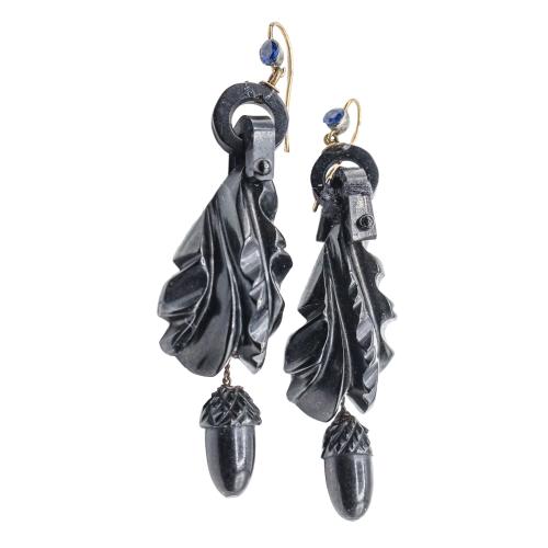 PENDIENTES LARGOS DE AZABACHE