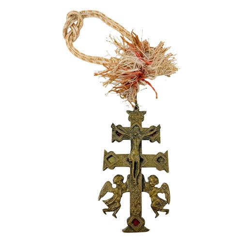 CRUZ DE CARAVACA Y CRISTO CRUCIFICADO PRIMERA MITAD S.XX