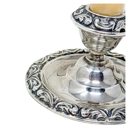 CANDELERO EN PLATA DE MEDIADOS DEL S.XX