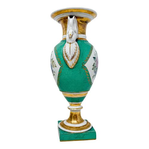 JARRÓN EN PORCELANA DE ESTILO VIEJO PARIS DEL S.XX