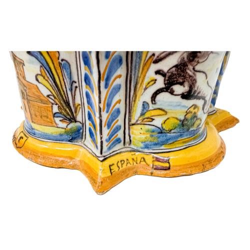 TINTERO EN CERÁMICA DE TALAVERA DE MEDIADOS DEL S.XX