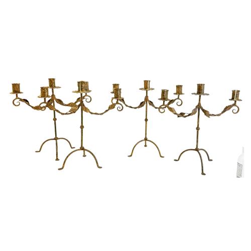 CUATRO CANDELABROS DEL ÚLITMO TERCIO DEL S.XX