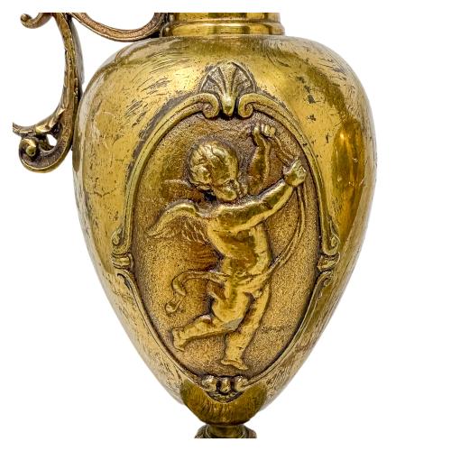 PAREJA DE JARRAS EN BRONCE DE PRINCIPIOS DEL S.XX