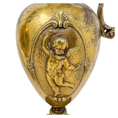 PAREJA DE JARRAS EN BRONCE DE PRINCIPIOS DEL S.XX