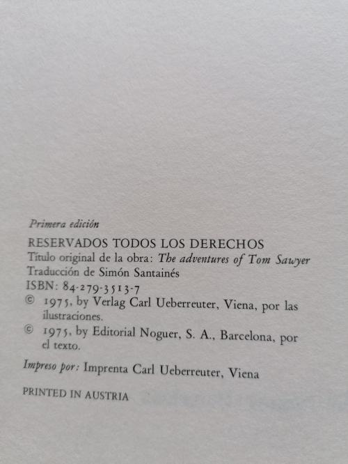 "LAS AVENTURAS DE TOM SAWYER"