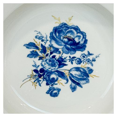 PIEZAS DE VAJILLA EN PORCELANA MEISSEN AQUATINTA 