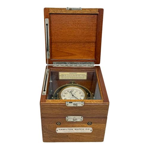 CRONÓMETRO DE BARCO HAMILTON WATCH Co., AÑOS 40
