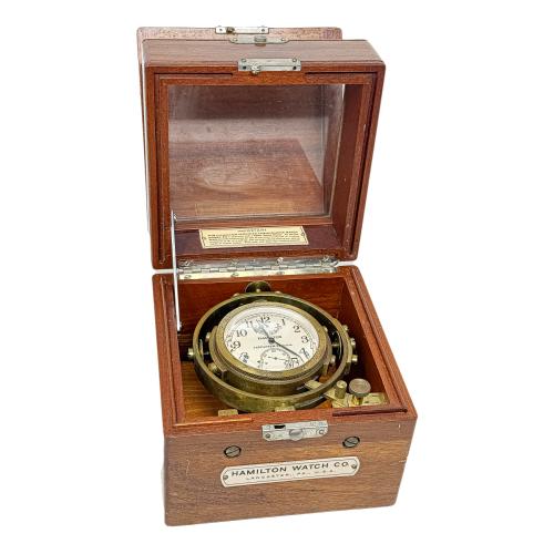CRONÓMETRO DE BARCO HAMILTON WATCH Co., AÑOS 40
